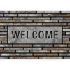 "Welcome" Stone Outdoor Doormat, (18" X 30") -Garden Furniture Store 810344537