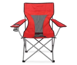 Red Folding Quad Chair With Carrying Bag
