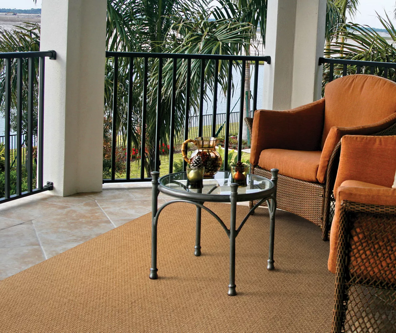 Barron Tan Outdoor Area Rug, (5'3" X 7'6") 9 Barron Tan Outdoor Area Rug, (5'3" X 7'6") - Image 7