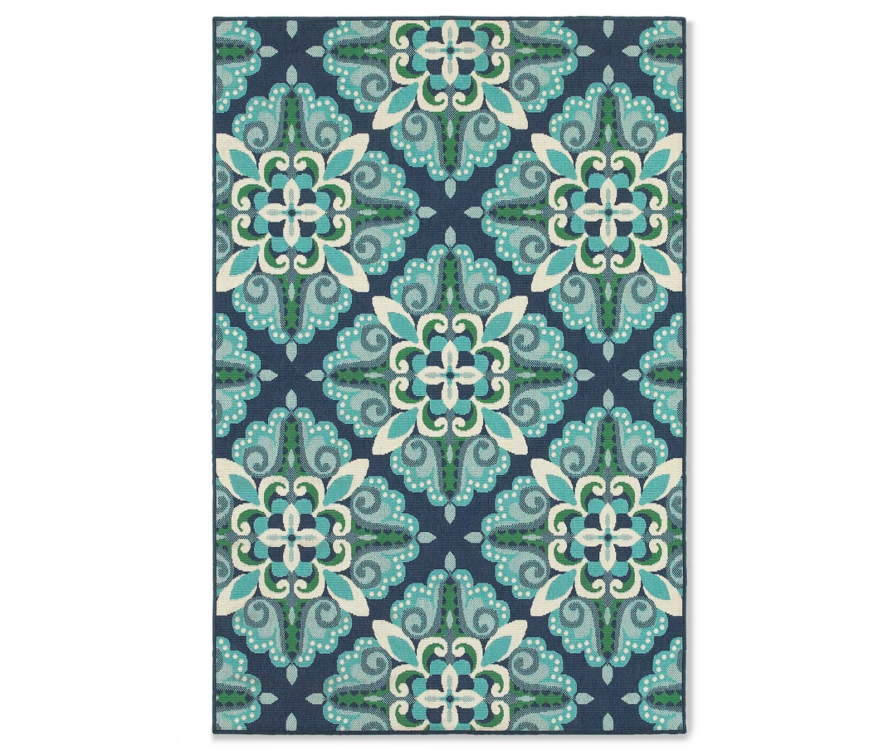 Capri Blue & Green Indoor/Outdoor Area Rugs 7 Capri Blue & Green Indoor/Outdoor Area Rugs - Image 5