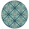 Capri Blue & Green Indoor/Outdoor Area Rugs 1 Capri Blue & Green Indoor/Outdoor Area Rugs -Garden Furniture Store 810413026