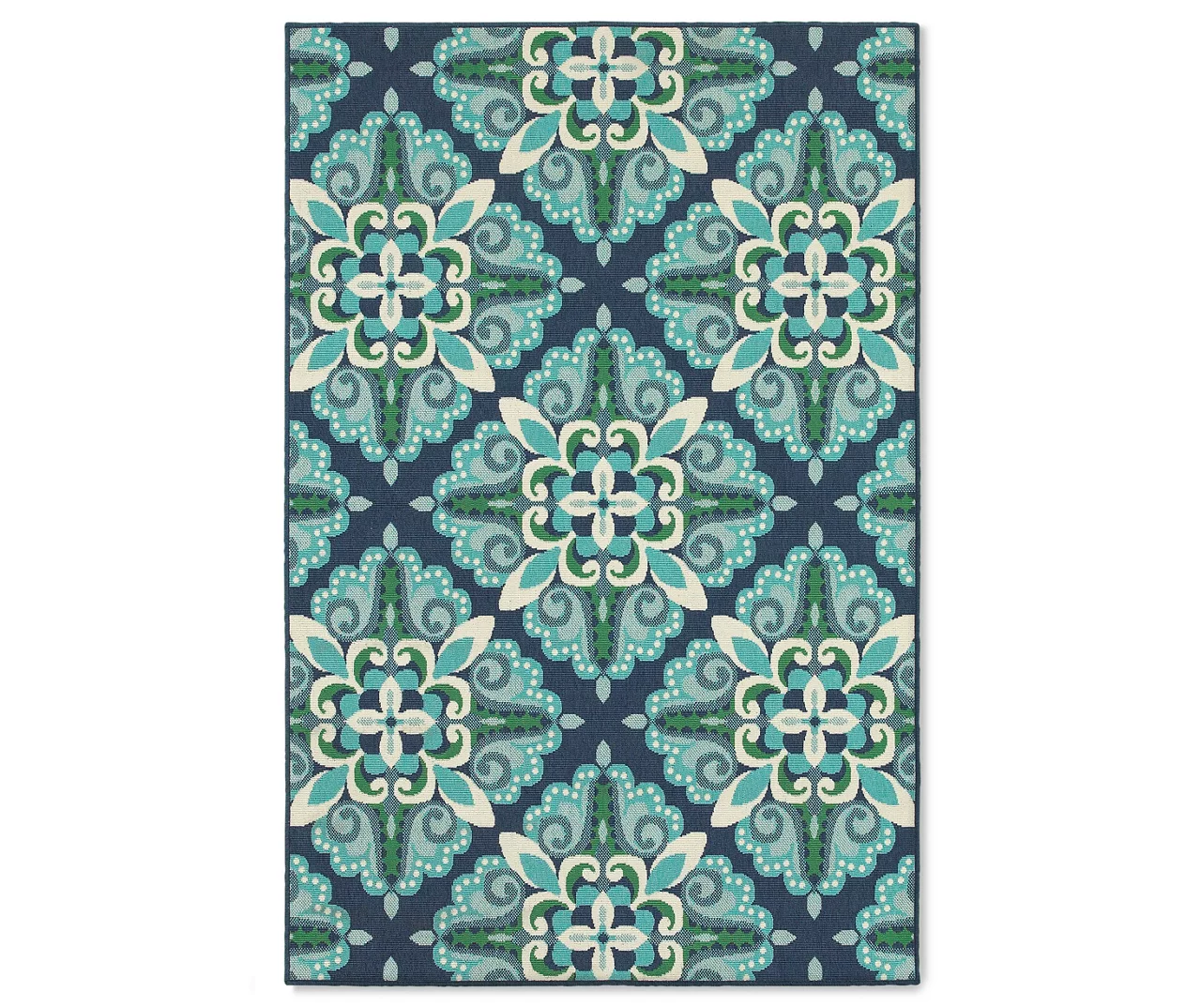 Capri Blue & Green Indoor/Outdoor Area Rugs 6 Capri Blue & Green Indoor/Outdoor Area Rugs - Image 4