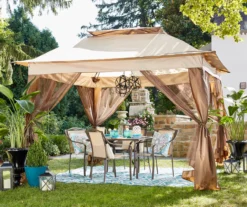 Real Living Pop-Up Canopy With Netting, (11' X 11') -Garden Furniture Store 810416871 4