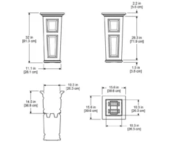 Mayne Inc. Nantucket Tall Planter 26 Mayne Inc. Nantucket Tall Planter -Garden Furniture Store 810440440 6