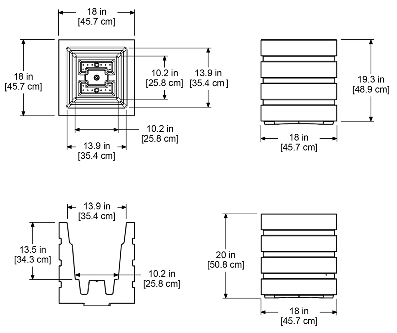 Mayne Inc. Freeport Patio Planter 12 Mayne Inc. Freeport Patio Planter - Image 10