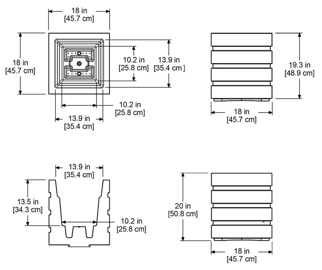 Mayne Inc. Freeport Patio Planter 8 Mayne Inc. Freeport Patio Planter - Image 6