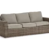 Broyhill Eagle Brooke All-Weather Wicker Cushioned Patio Sofa 1 Broyhill Eagle Brooke All-Weather Wicker Cushioned Patio Sofa -Garden Furniture Store 810452033