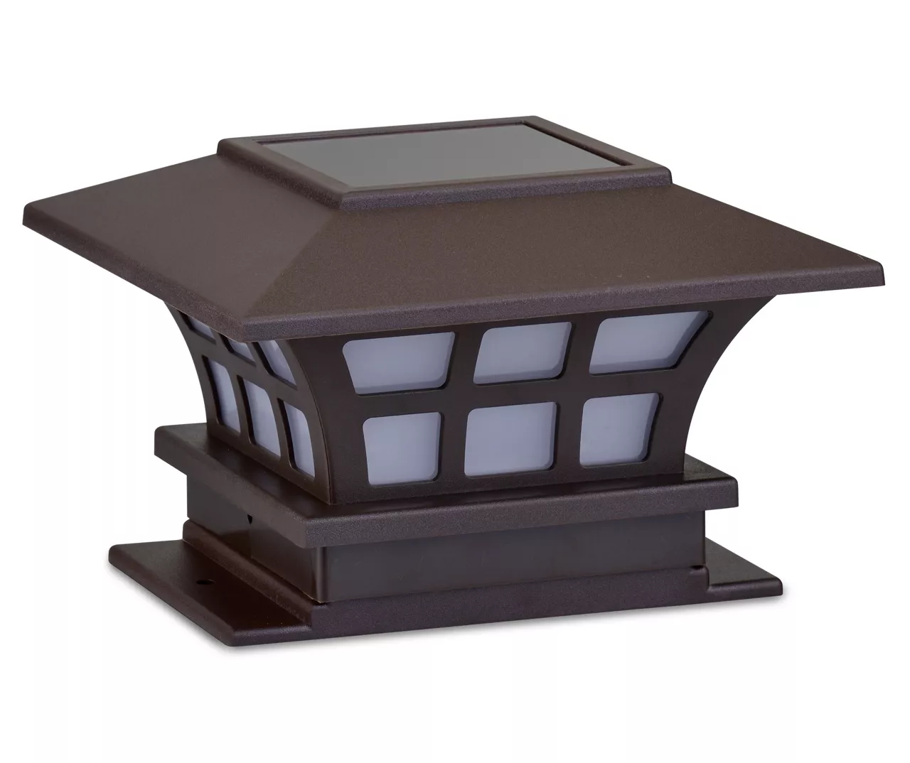 LED Solar 2-Piece Fence Post Light Set 3 LED Solar 2-Piece Fence Post Light Set