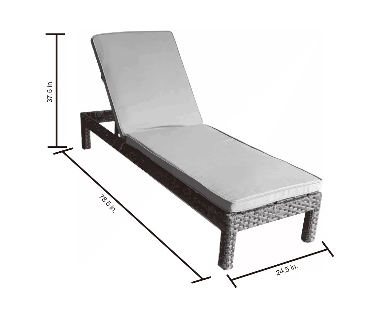 Broyhill Eagle Brooke All-Weather Wicker Cushioned Chaise Lounger 8 Broyhill Eagle Brooke All-Weather Wicker Cushioned Chaise Lounger - Image 6