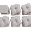 Gray 12-Piece Replacement Pinehurst Cushion Set -Garden Furniture Store 810460984