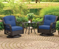 Navy Blue 4-Piece Replacement Pinehurst Swivel Glider Cushion Set -Garden Furniture Store 810460985 3