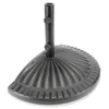 Black Polystone Half Umbrella Base -Garden Furniture Store 810467303