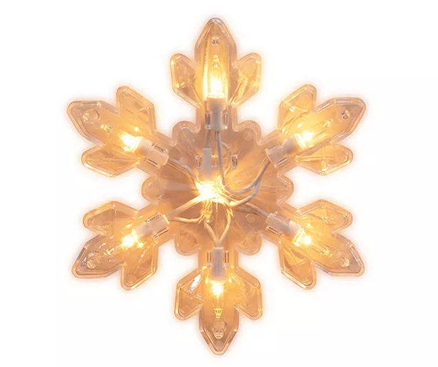 Clear Snowflake Light Set, 5-Count 3 Clear Snowflake Light Set, 5-Count