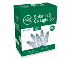 Cool White LED C6 Solar Light Set, 100-Lights -Garden Furniture Store 810472910 2