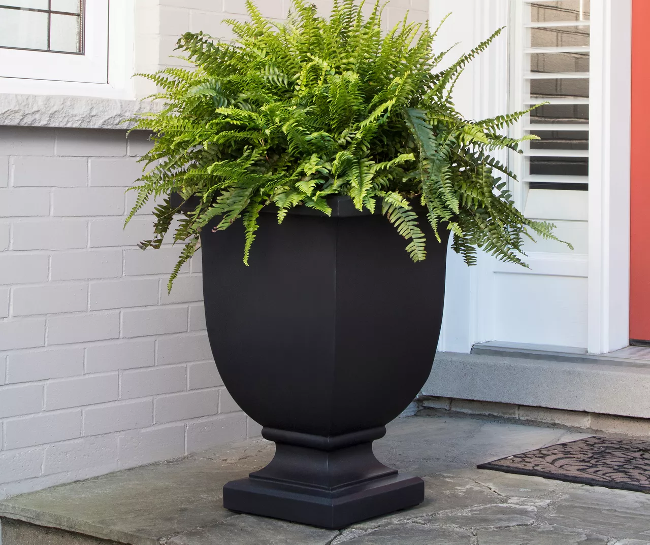 Augusta Black Tall Planter 3 Augusta Black Tall Planter
