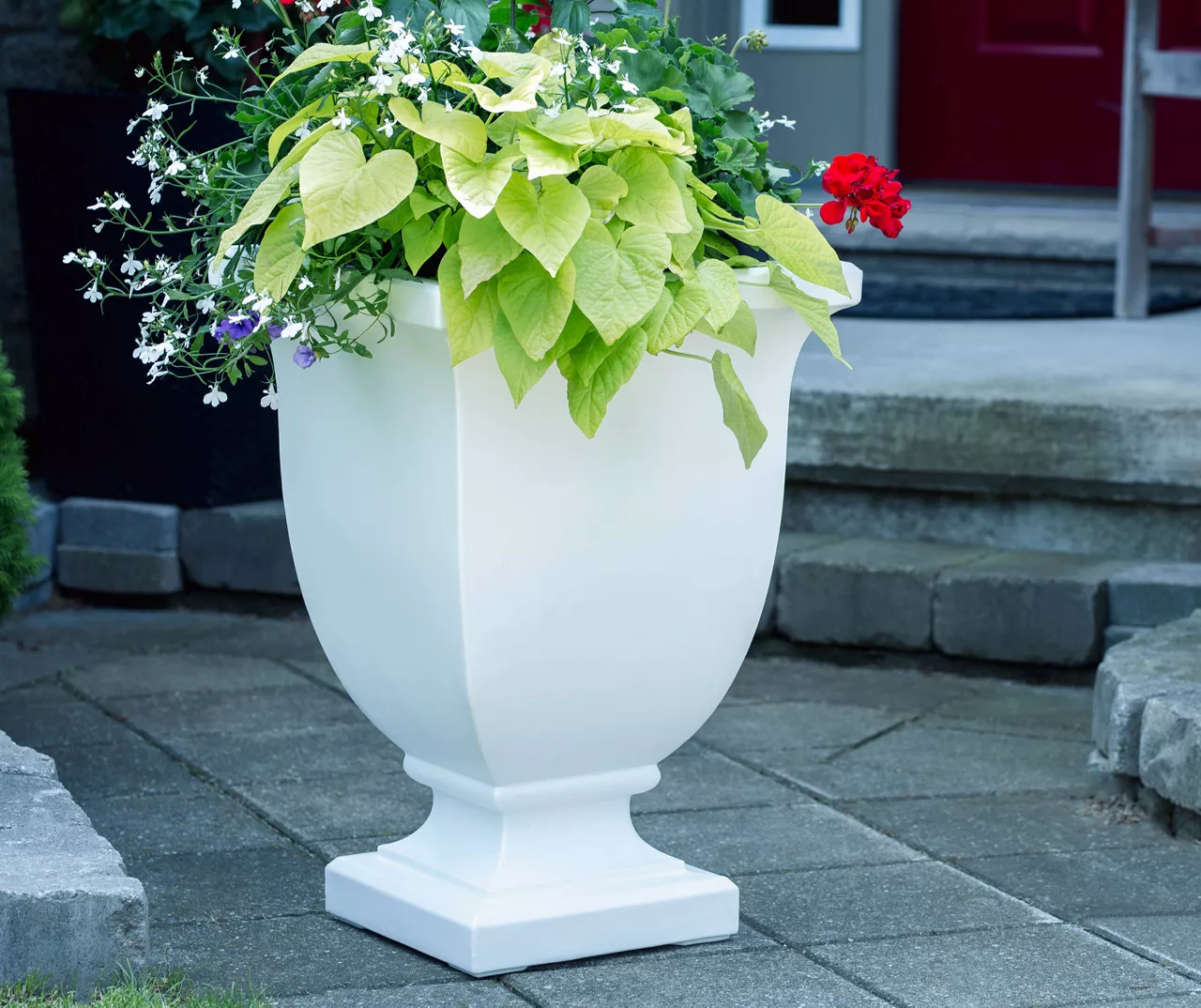 Augusta White Tall Planter 5 Augusta White Tall Planter - Image 3