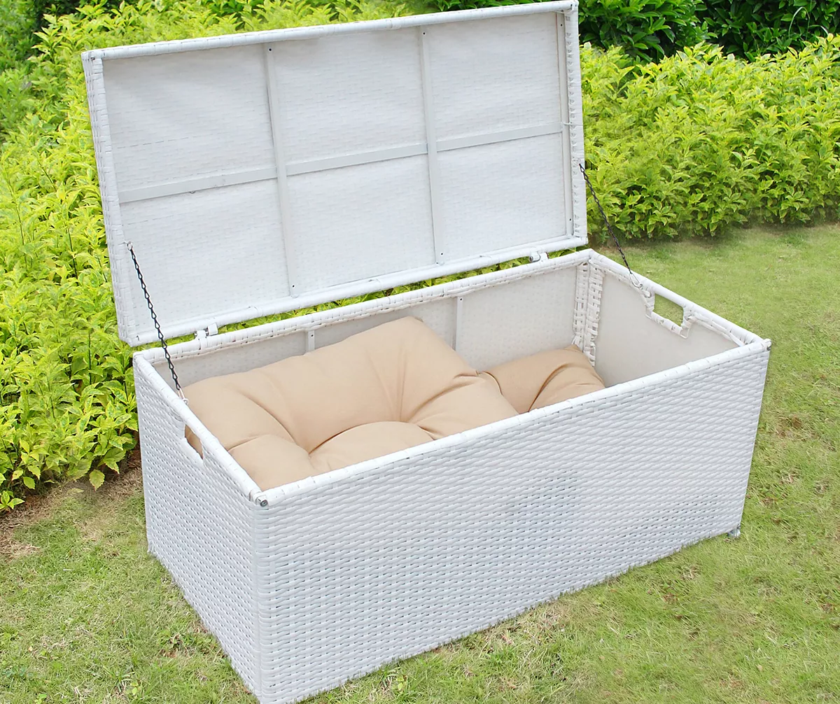 All-Weather Wicker 48-Gallon Storage Deck Box 7 All-Weather Wicker 48-Gallon Storage Deck Box - Image 5