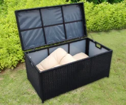 All-Weather Wicker 48-Gallon Storage Deck Box 19 All-Weather Wicker 48-Gallon Storage Deck Box -Garden Furniture Store 810478126 12