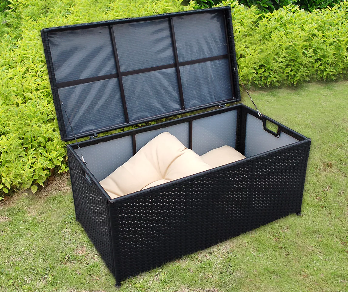 All-Weather Wicker 48-Gallon Storage Deck Box 11 All-Weather Wicker 48-Gallon Storage Deck Box - Image 9