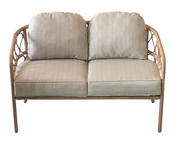 Aurora Pines All-Weather Wicker Cushioned Patio Loveseat 3 Aurora Pines All-Weather Wicker Cushioned Patio Loveseat