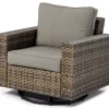 Broyhill Eagle Brooke All-Weather Wicker Swivel Cushioned Patio Glider -Garden Furniture Store 810496528