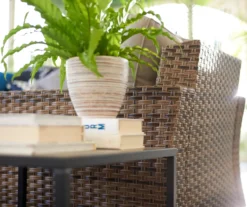 Broyhill Eagle Brooke All-Weather Wicker Swivel Cushioned Patio Glider -Garden Furniture Store 810496528 9