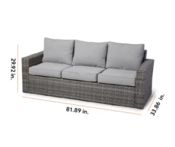 Broyhill Eagle Brooke All-Weather Wicker Cushioned Patio Sofa -Garden Furniture Store 810498108 99 2