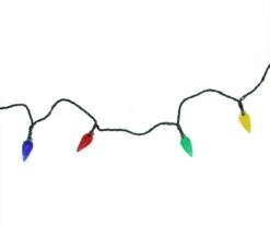 Multi-Color Faceted LED Light Set On Green Wire, 10-Lights 7 Multi-Color Faceted LED Light Set On Green Wire, 10-Lights -Garden Furniture Store 810512243 11