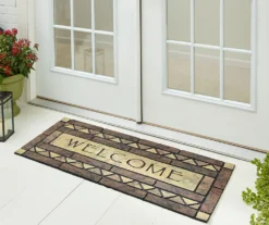 Manor "Welcome" Celtic Stone Outdoor Doormat, (47" X 19.5") -Garden Furniture Store 810521938 1