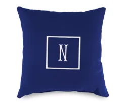 "N" Monogram Indoor/Outdoor Throw Pillow 13 "N" Monogram Indoor/Outdoor Throw Pillow -Garden Furniture Store 810522316