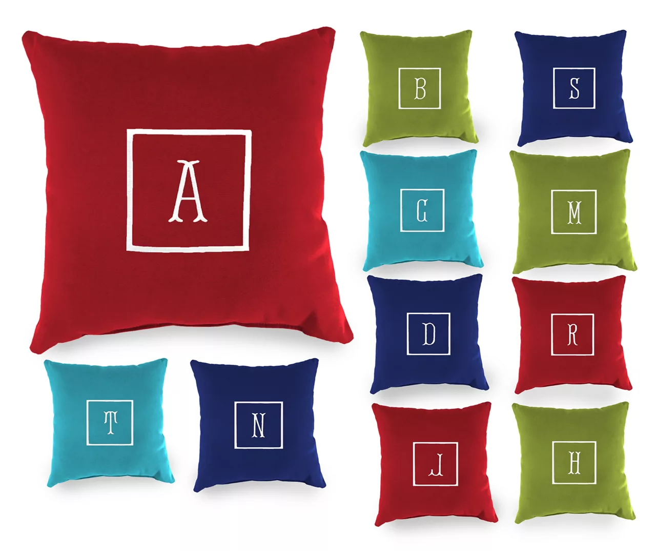 "T" Monogram Indoor/Outdoor Throw Pillow 7 "T" Monogram Indoor/Outdoor Throw Pillow - Image 5
