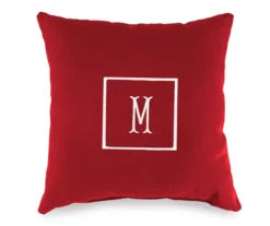 "M" Monogram Indoor/Outdoor Throw Pillow 12 "M" Monogram Indoor/Outdoor Throw Pillow -Garden Furniture Store 810522326