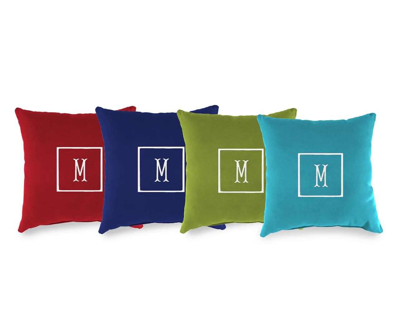 "M" Monogram Indoor/Outdoor Throw Pillow 4 "M" Monogram Indoor/Outdoor Throw Pillow - Image 2