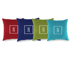 "N" Monogram Indoor/Outdoor Throw Pillow 10 "N" Monogram Indoor/Outdoor Throw Pillow -Garden Furniture Store 810522327 810522316 810522305 810522338