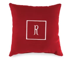 "R" Monogram Indoor/Outdoor Throw Pillow 12 "R" Monogram Indoor/Outdoor Throw Pillow -Garden Furniture Store 810522328