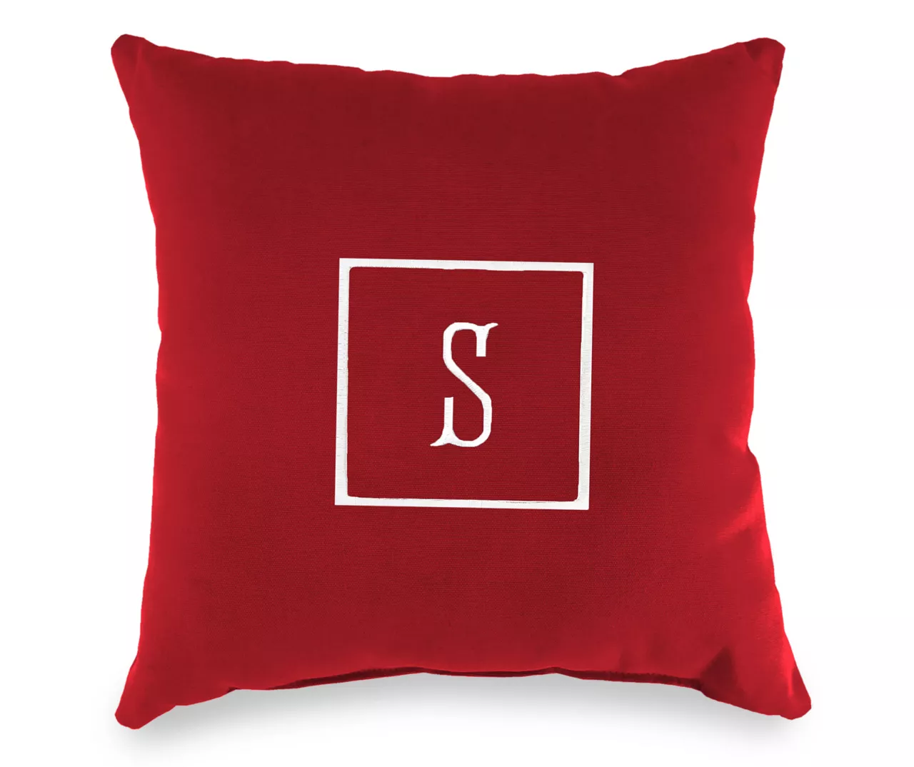 "S" Monogram Indoor/Outdoor Throw Pillow 4 "S" Monogram Indoor/Outdoor Throw Pillow - Image 2