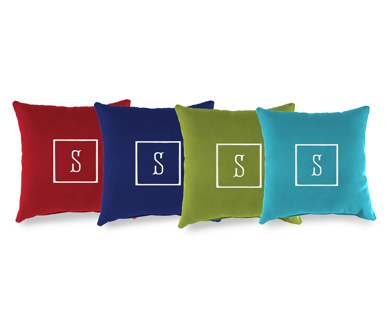 "S" Monogram Indoor/Outdoor Throw Pillow 3 "S" Monogram Indoor/Outdoor Throw Pillow