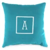 "A" Monogram Indoor/Outdoor Throw Pillow -Garden Furniture Store 810522331