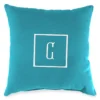 "C" Monogram Indoor/Outdoor Throw Pillow -Garden Furniture Store 810522333