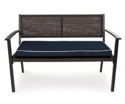 Navy Blue Deluxe Outdoor Bench Cushion 12 Navy Blue Deluxe Outdoor Bench Cushion -Garden Furniture Store 810525199 2
