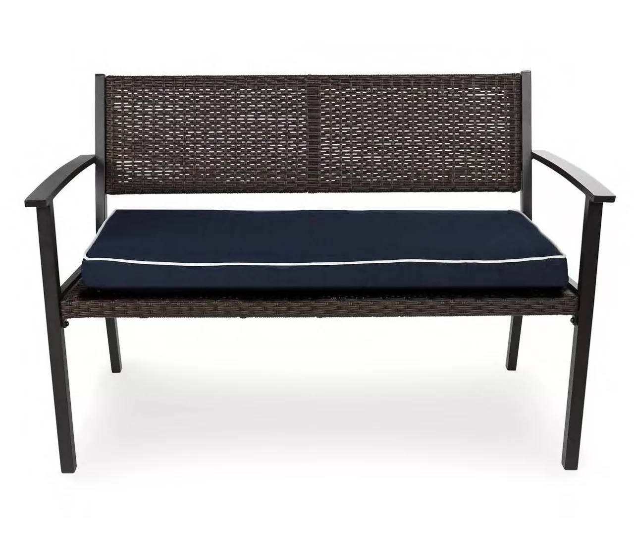 Navy Blue Deluxe Outdoor Bench Cushion 7 Navy Blue Deluxe Outdoor Bench Cushion - Image 5