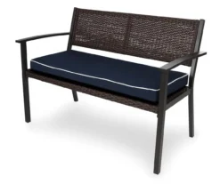 Navy Blue Deluxe Outdoor Bench Cushion 13 Navy Blue Deluxe Outdoor Bench Cushion -Garden Furniture Store 810525199 3