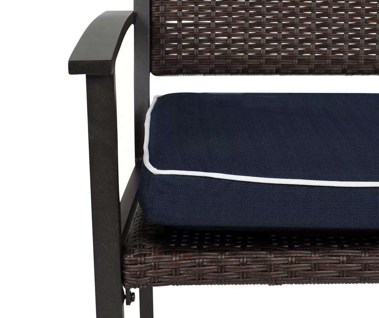 Navy Blue Deluxe Outdoor Bench Cushion 4 Navy Blue Deluxe Outdoor Bench Cushion - Image 2
