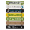 "Porch Rules" Panel Wall Decor -Garden Furniture Store 810525491 1