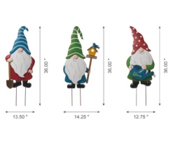 Metal Garden Gnome 3-Piece Yard Stake & Wall Decor Set 25 Metal Garden Gnome 3-Piece Yard Stake & Wall Decor Set -Garden Furniture Store 810525499 13