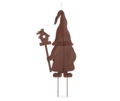 Metal Garden Gnome 3-Piece Yard Stake & Wall Decor Set 15 Metal Garden Gnome 3-Piece Yard Stake & Wall Decor Set -Garden Furniture Store 810525499 2