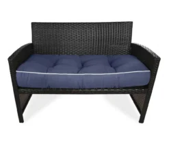 Navy Blue 3-Piece Outdoor Wicker Cushion Set 14 Navy Blue 3-Piece Outdoor Wicker Cushion Set -Garden Furniture Store 810525538 2