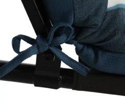 Captain's Blue Stripe Reversible Outdoor Chaise Cushion -Garden Furniture Store 810525541 8