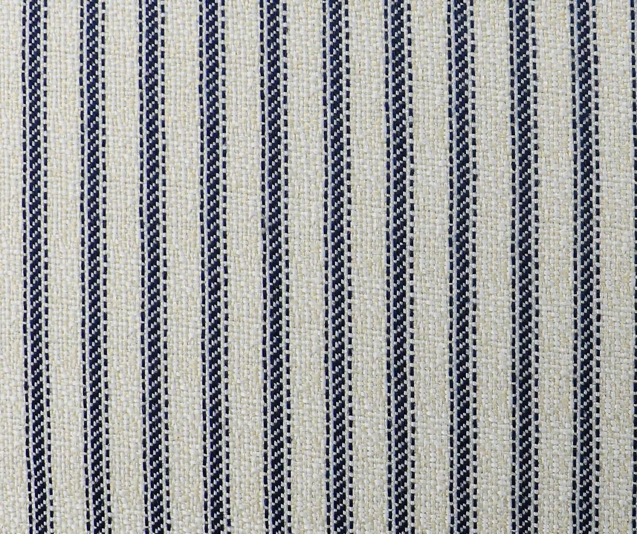 Navy Blue Tick Stripe 4-Piece Reversible Deluxe Outdoor Chair Cushions Set 11 Navy Blue Tick Stripe 4-Piece Reversible Deluxe Outdoor Chair Cushions Set - Image 9