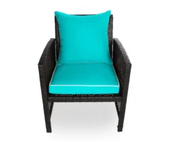 Turquoise 4-Piece Deluxe Outdoor Chair Cushion Set
